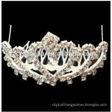 Acessórios para cabelo de noiva para adultos de alta qualidade Rhinestone Crystal Bling Tiaras Wedding Crown Design Bridal Crown